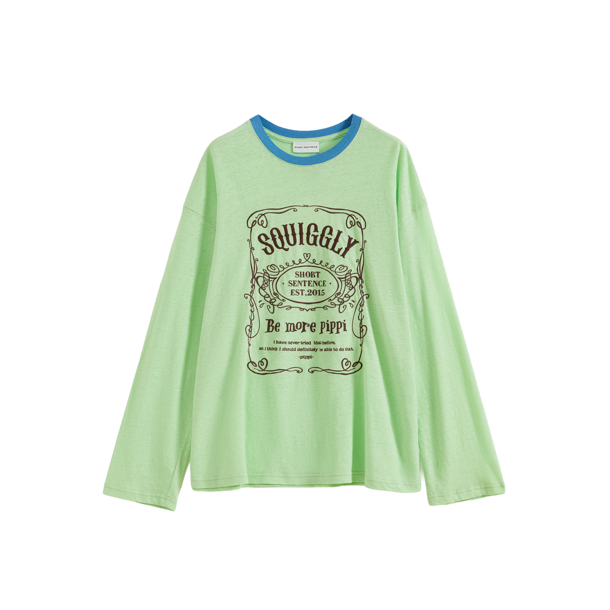 Loose-Fit Color-Block Embroidered T-Shirt