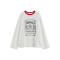 Loose-Fit Color-Block Embroidered T-Shirt