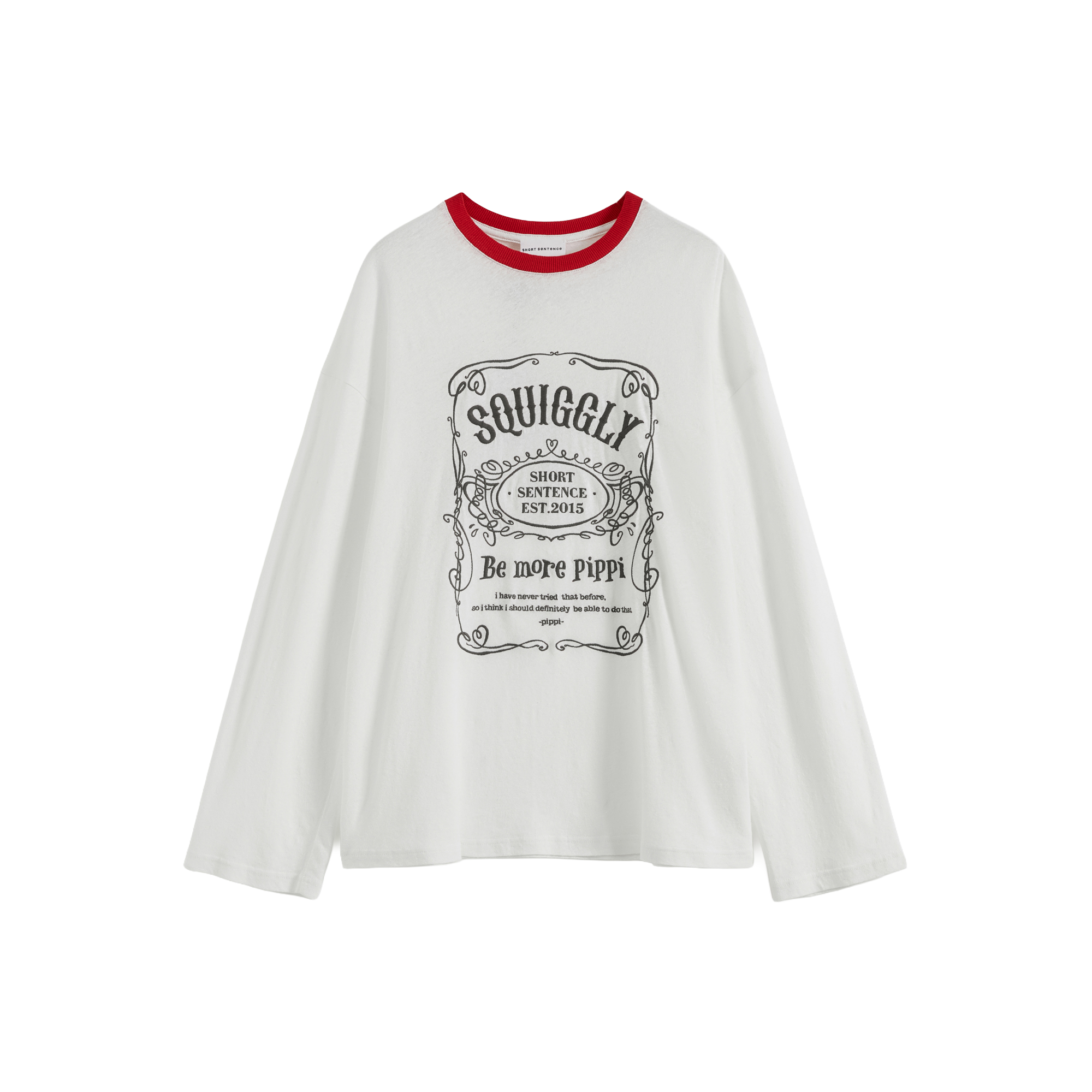 Loose-Fit Color-Block Embroidered T-Shirt