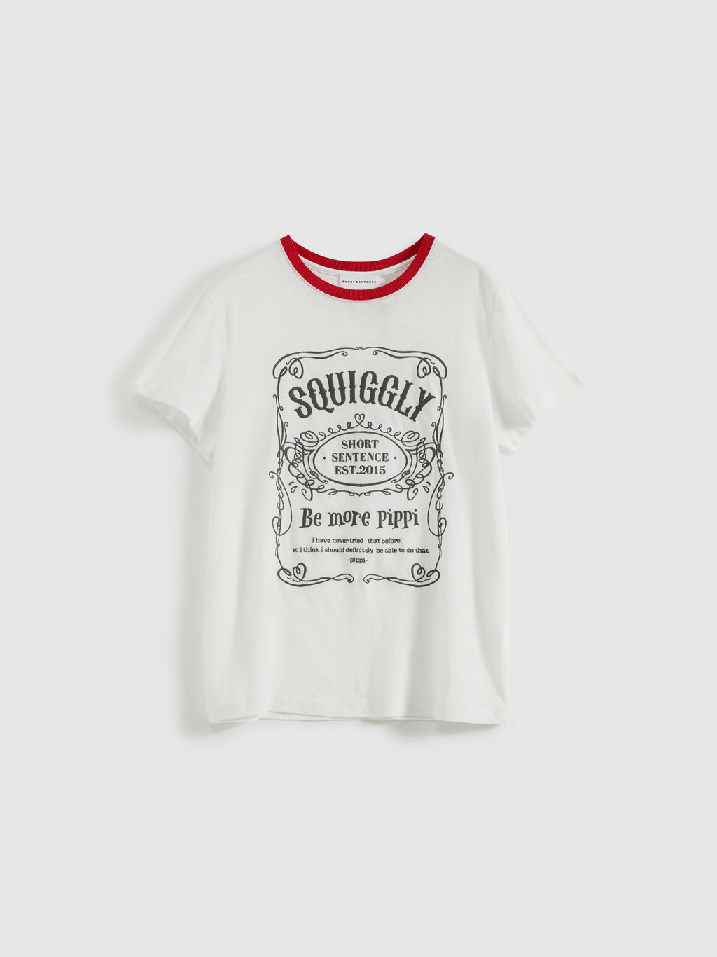 Color-Block Collar Fitted Embroidered T-Shirt