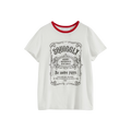 Color-Block Collar Fitted Embroidered T-Shirt