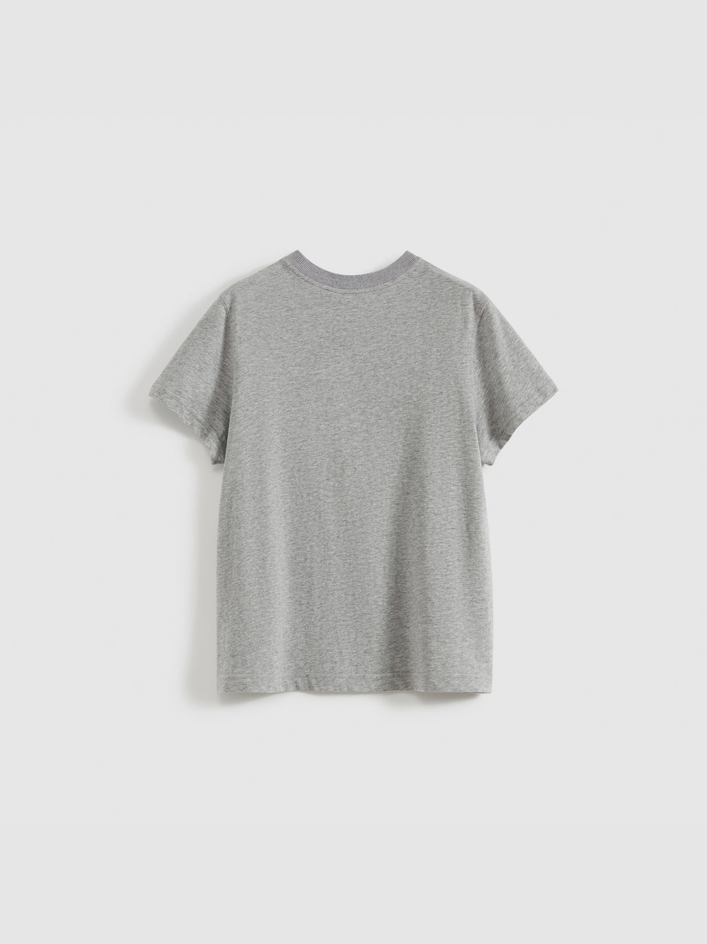 Color-Block Flocked Print T-Shirt