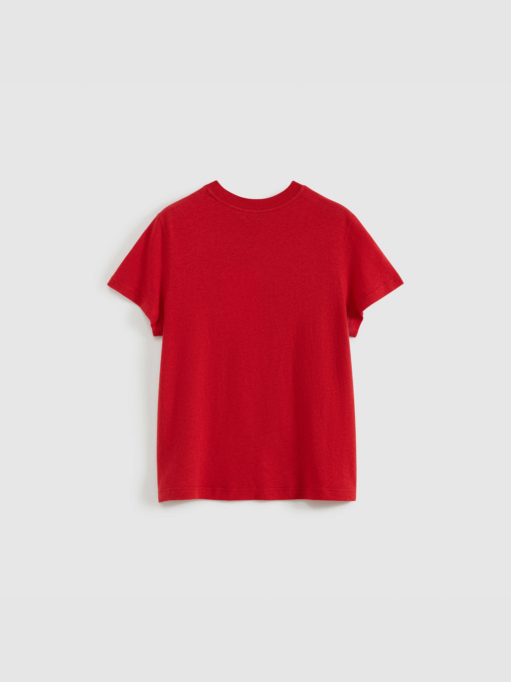 Color-Block Flocked Print T-Shirt