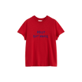 Color-Block Flocked Print T-Shirt