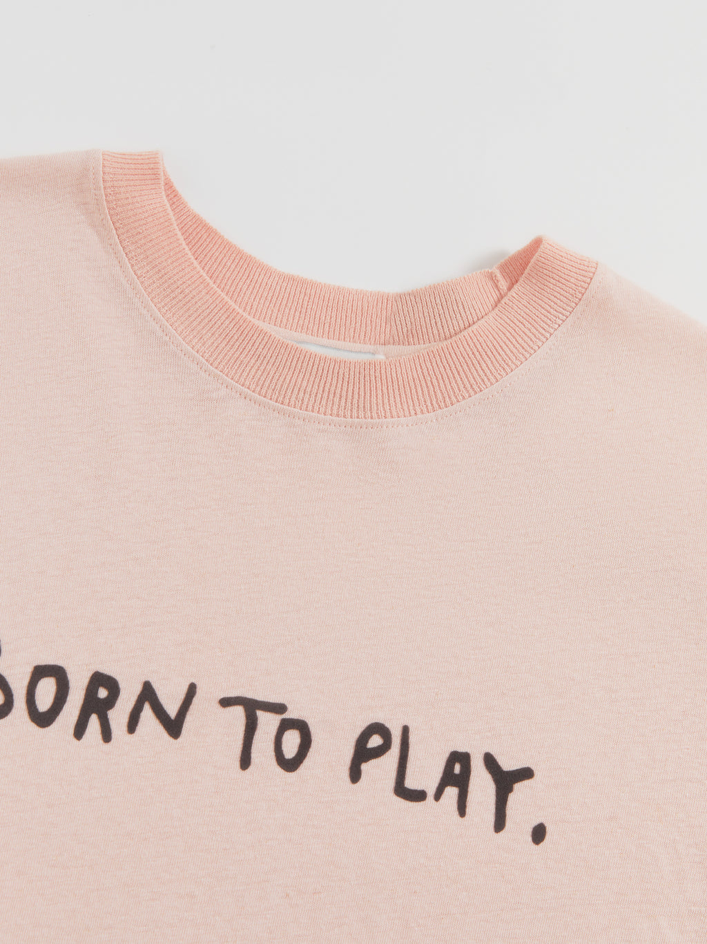 Color-Block Flocked Print T-Shirt