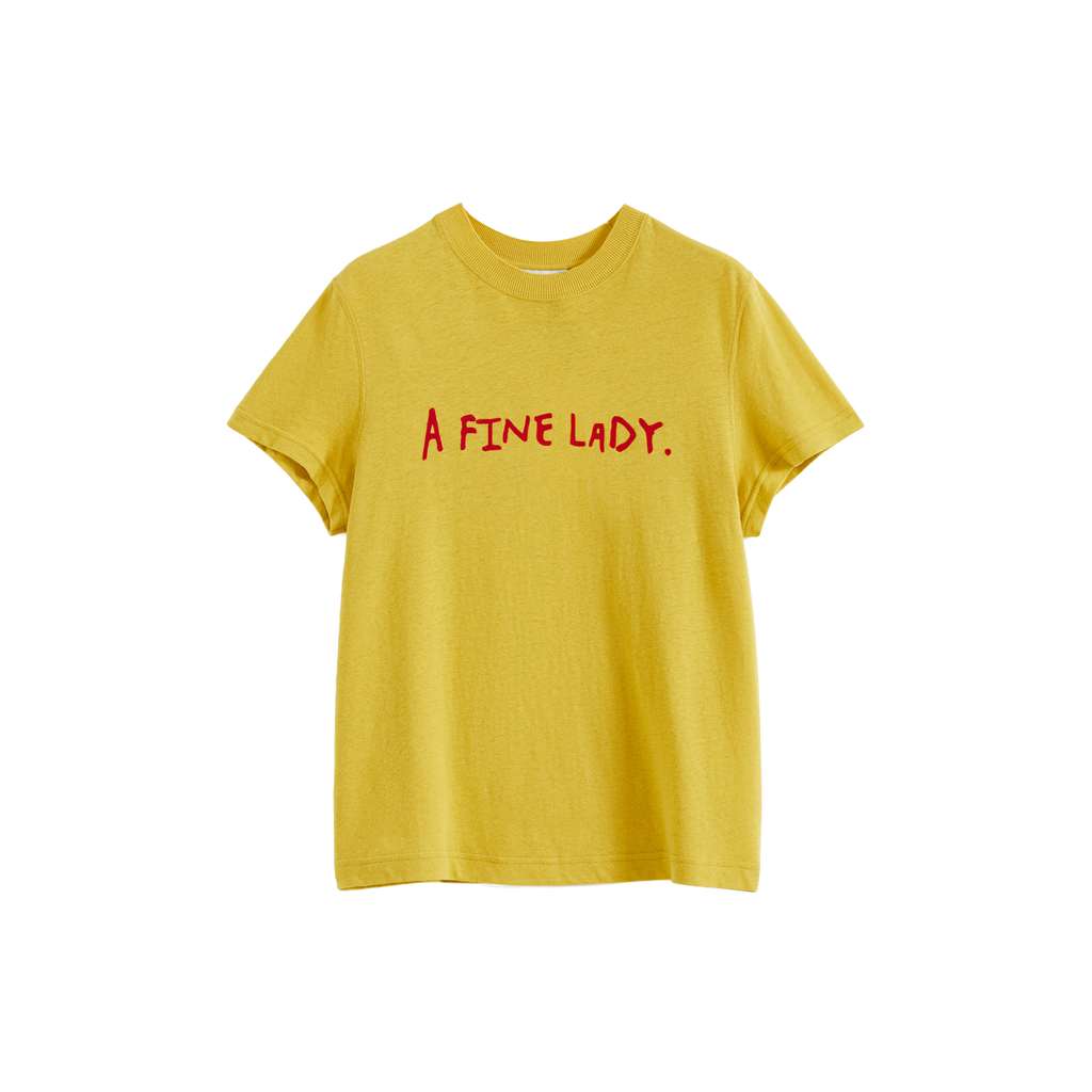 Color-Block Flocked Print T-Shirt