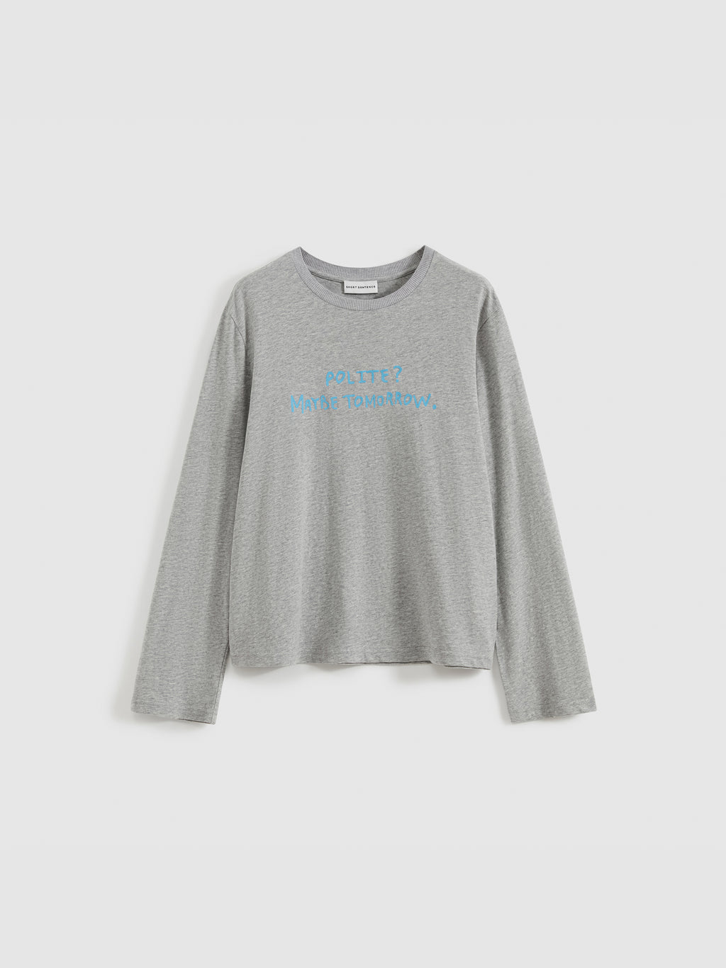 Color-Block Flocked Print Long-Sleeve T-Shirt