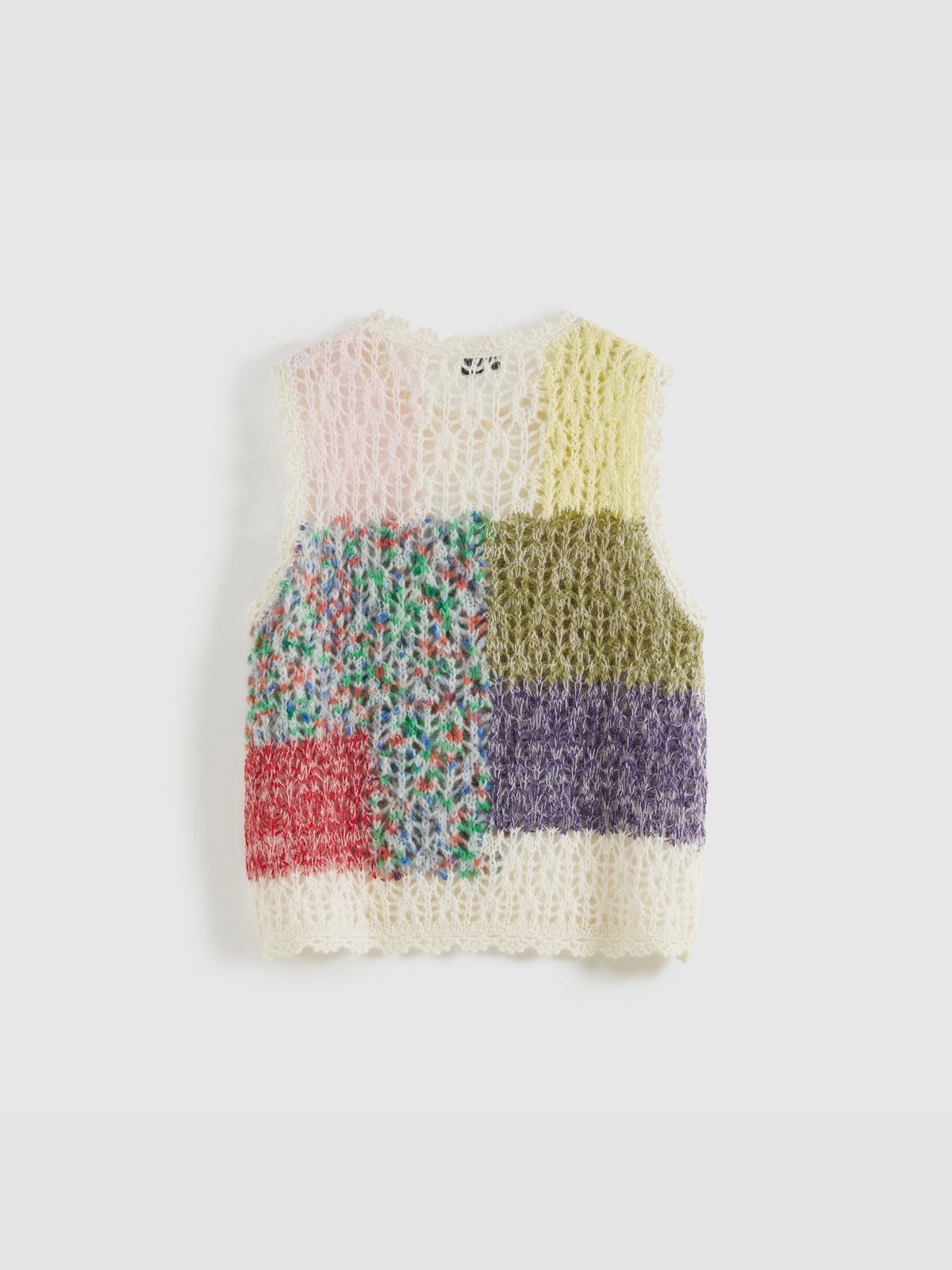 Color-Block Sleeveless Knit Vest