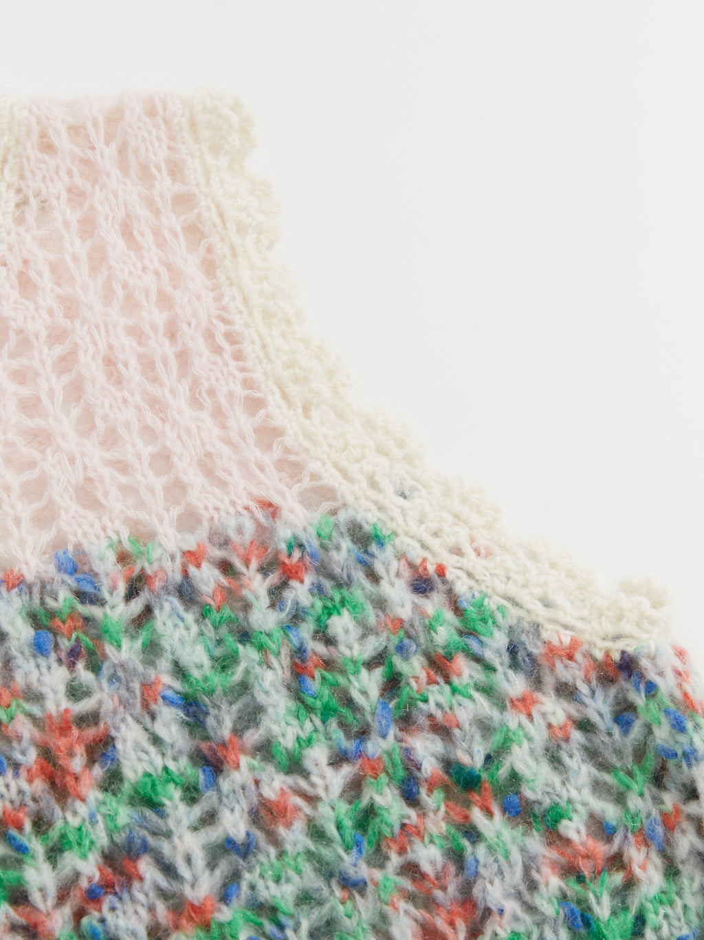 Color-Block Sleeveless Knit Vest