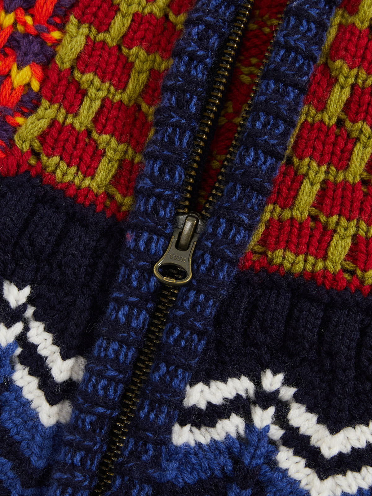 Multi-Floral Patchwork Knit Vest