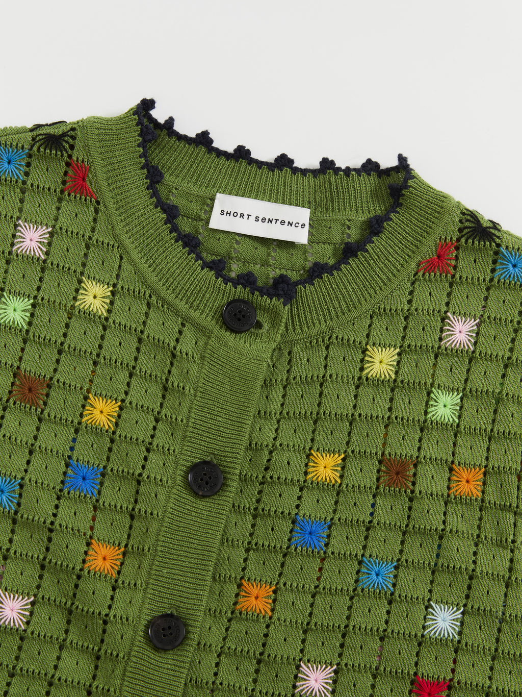 Hollow Out Cross‑Stitch Crew Neck Knit Vest