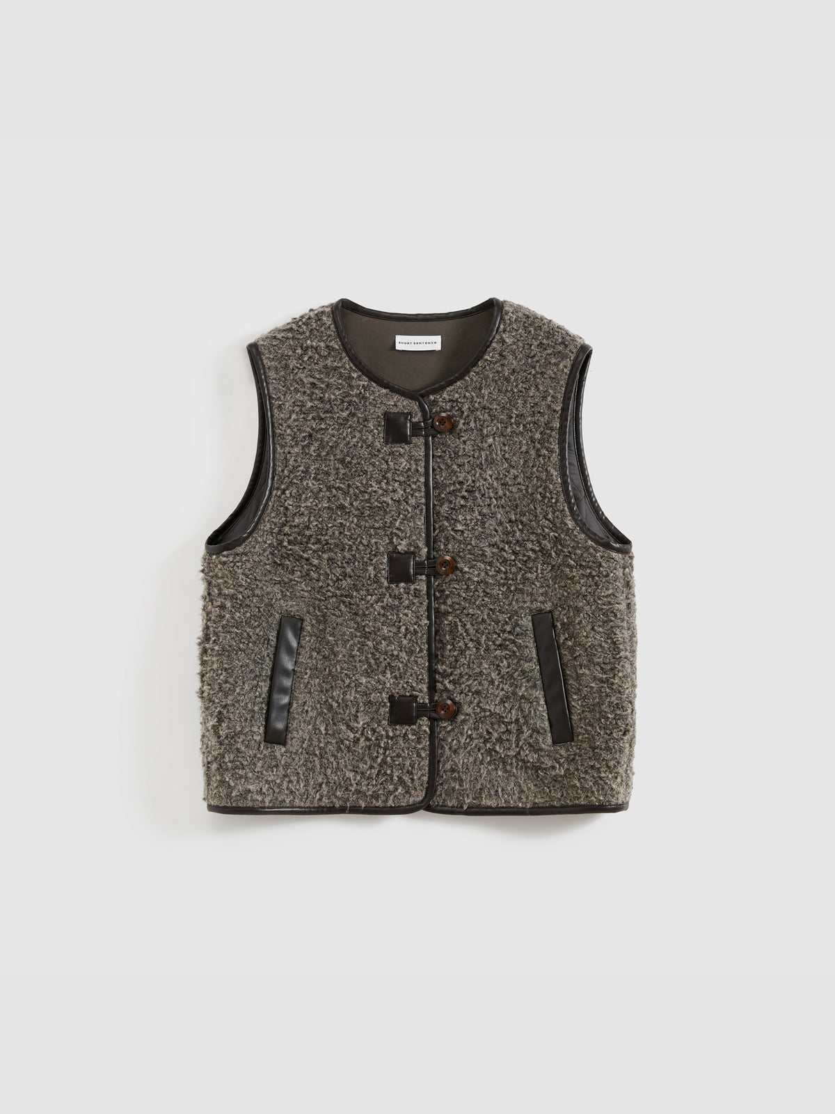 Vintage Fleece Zip Vest