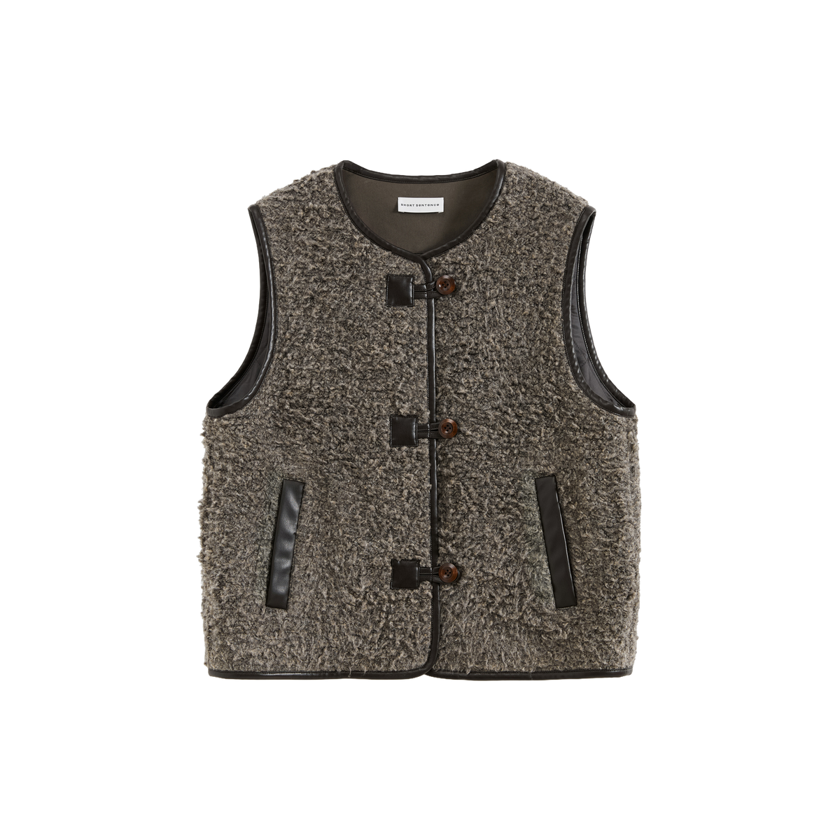 Vintage Fleece Zip Vest