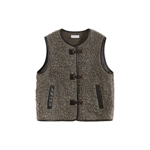 Vintage Fleece Zip Vest