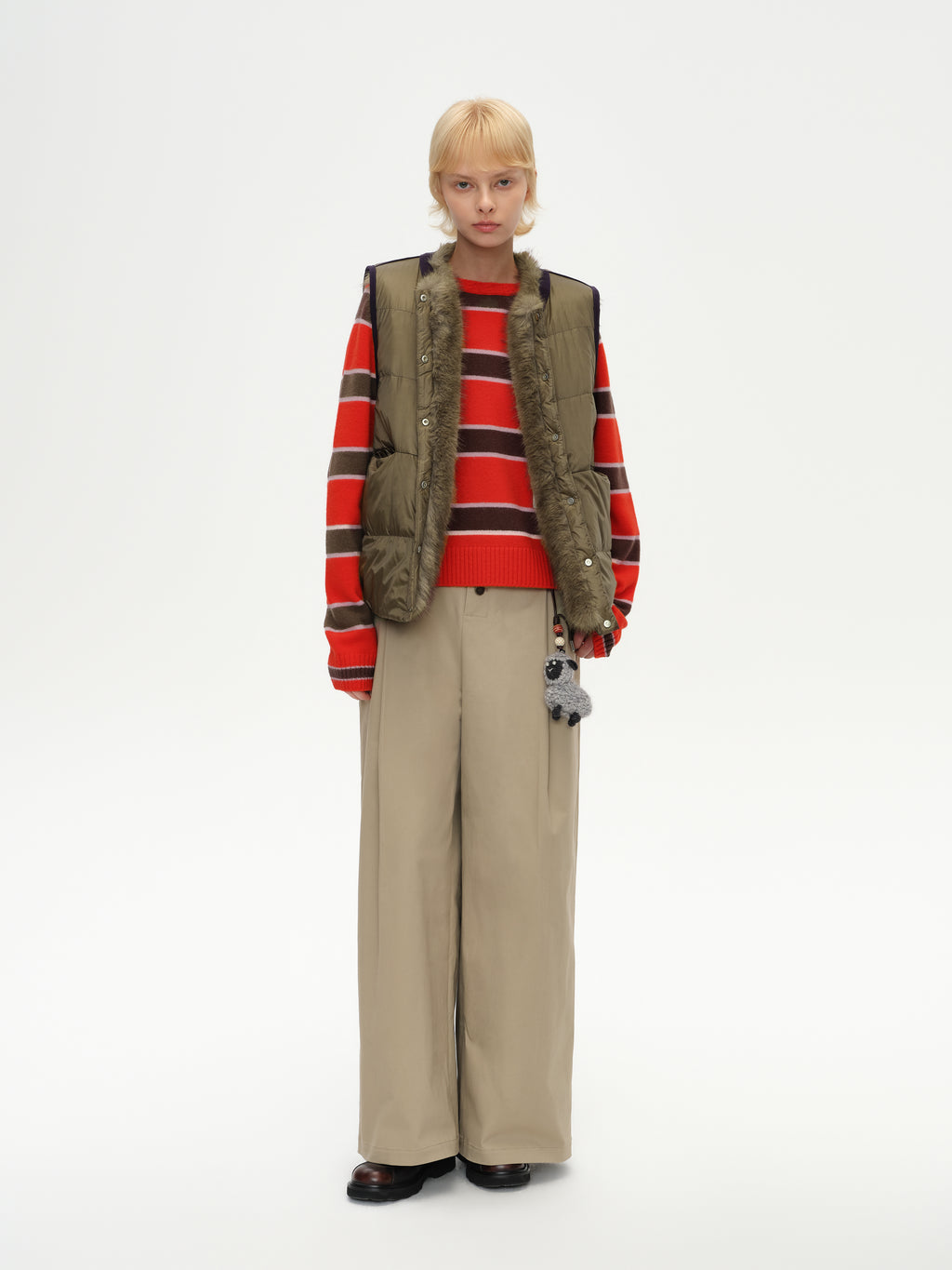 Reversible Faux-Fur Down Vest