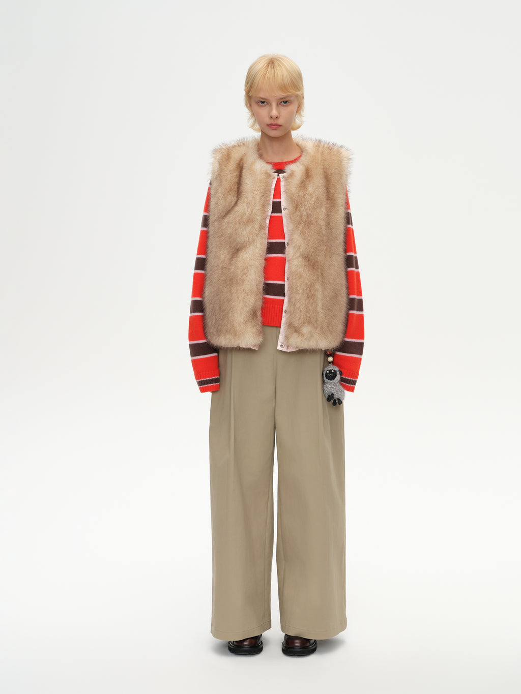 Reversible Faux-Fur Down Vest