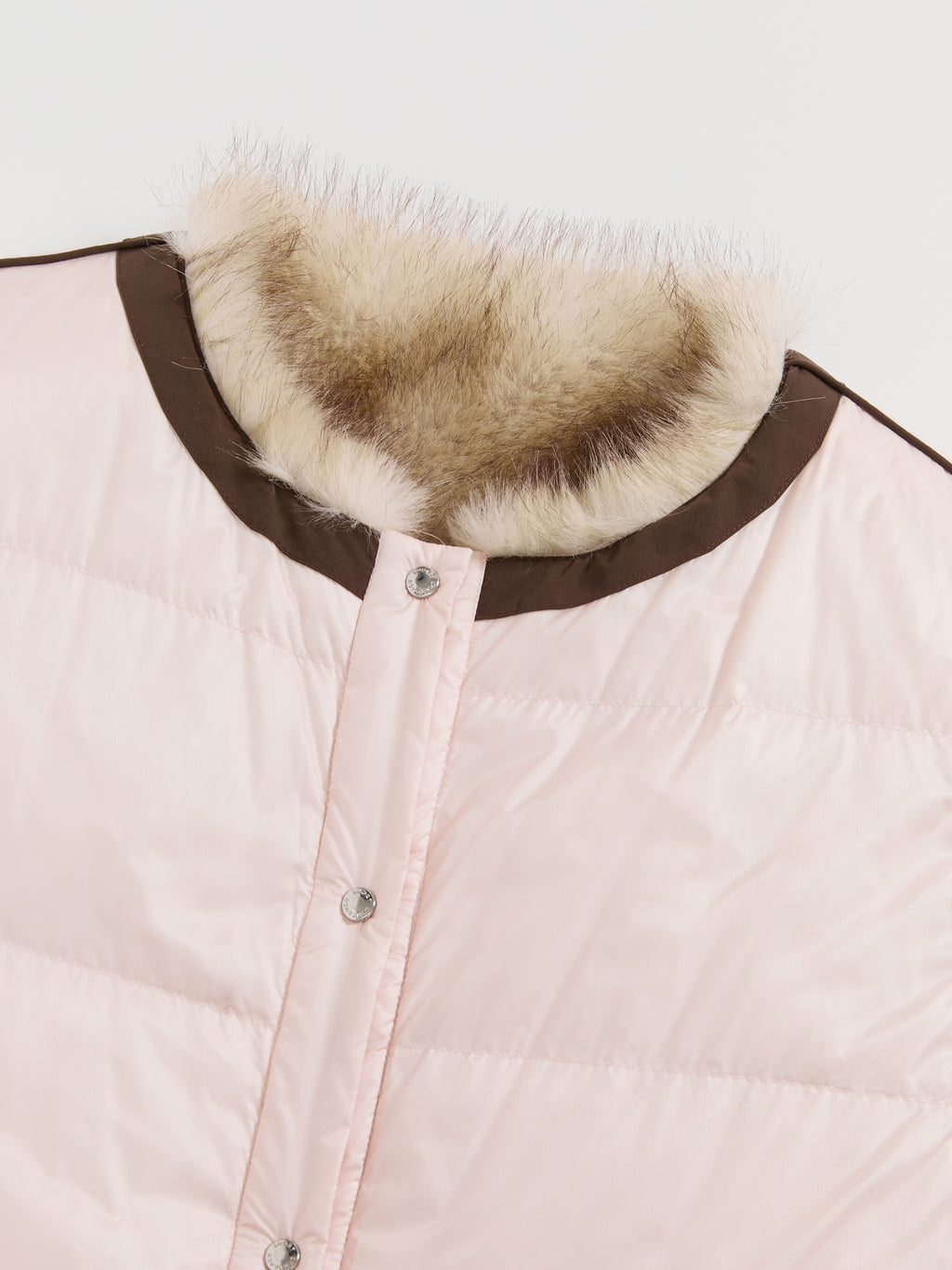 Reversible Faux-Fur Down Vest