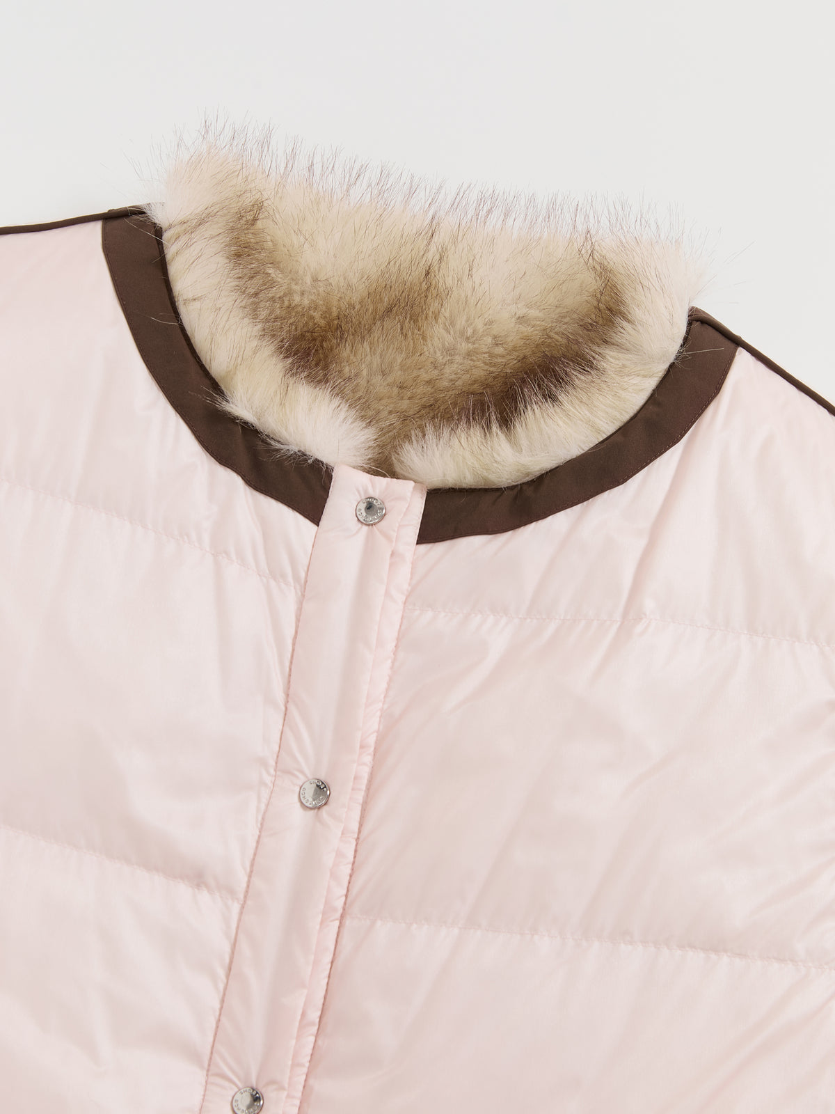 Reversible Faux-Fur Down Vest