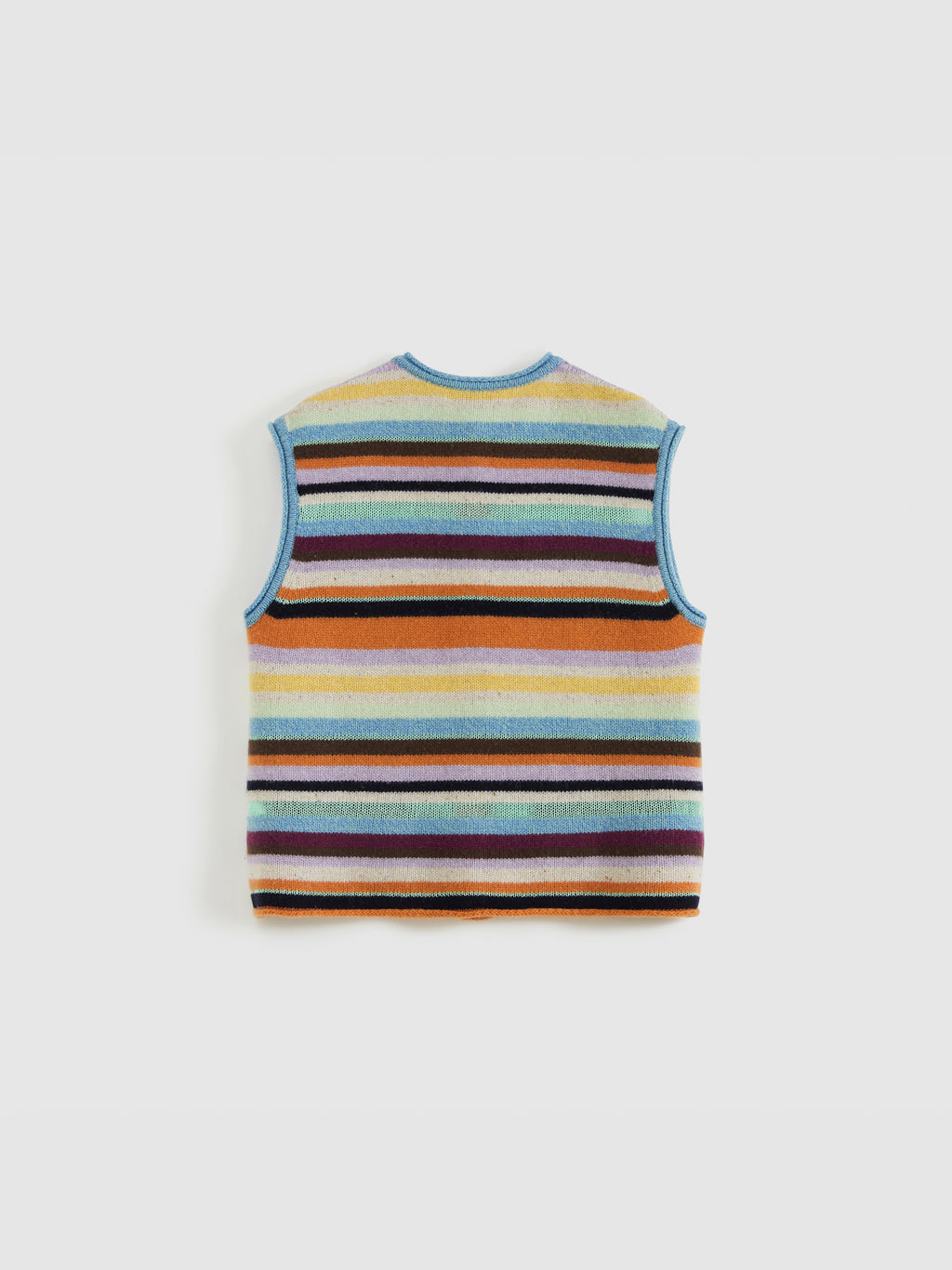 Colorful Striped Knit Vest