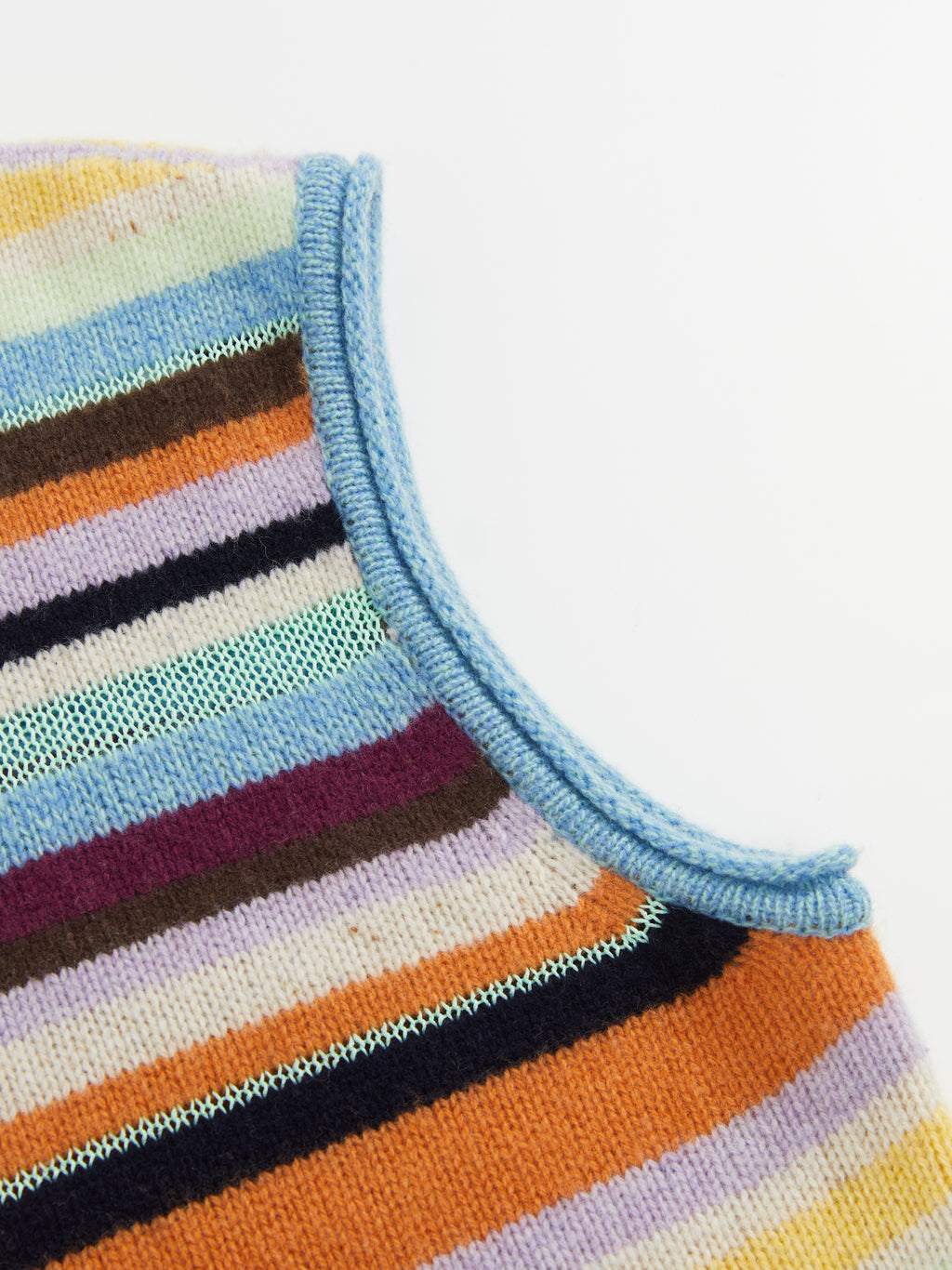 Colorful Striped Knit Vest