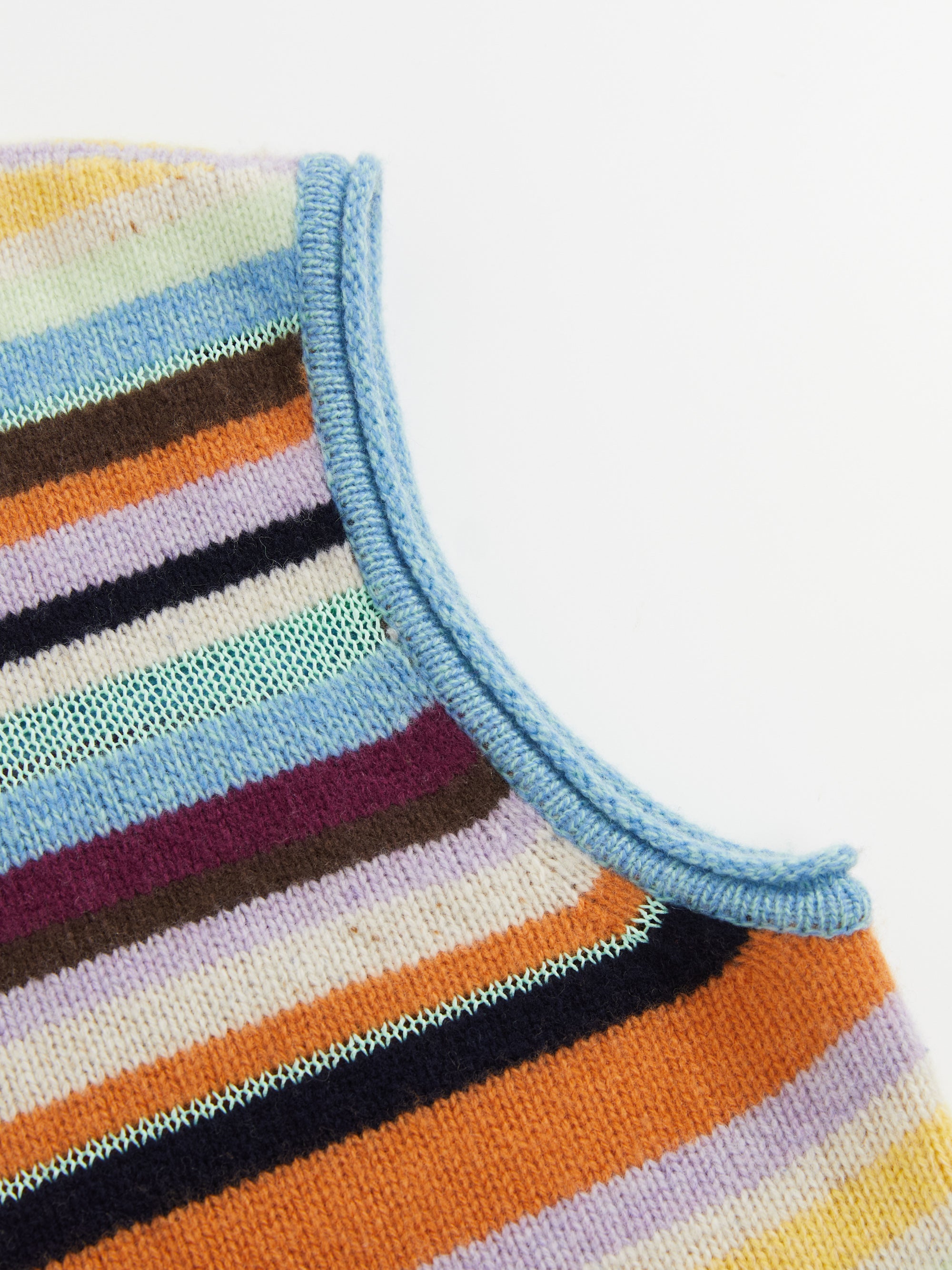Colorful Striped Knit Vest