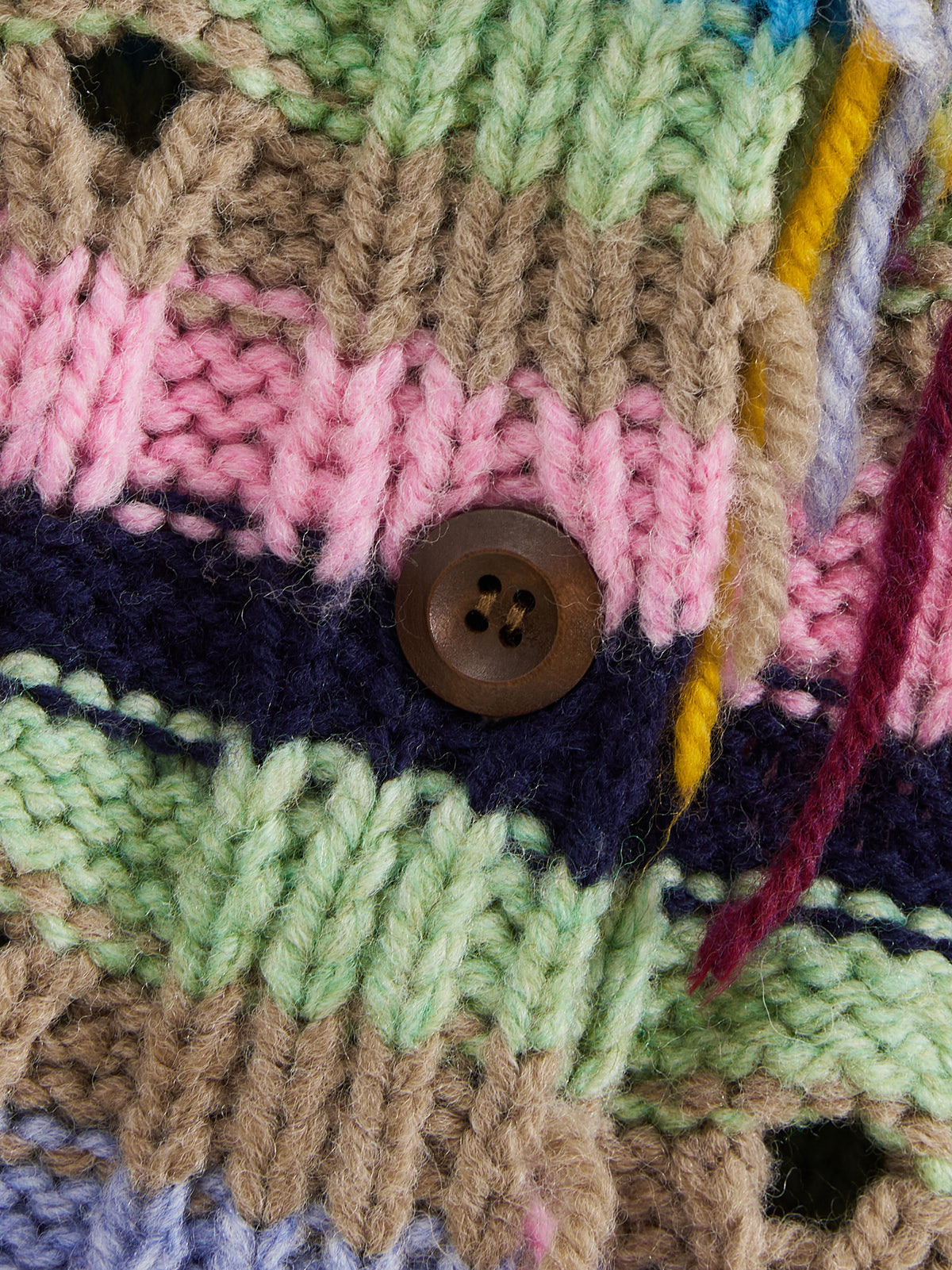 Color-Striped Textured Knit Vest