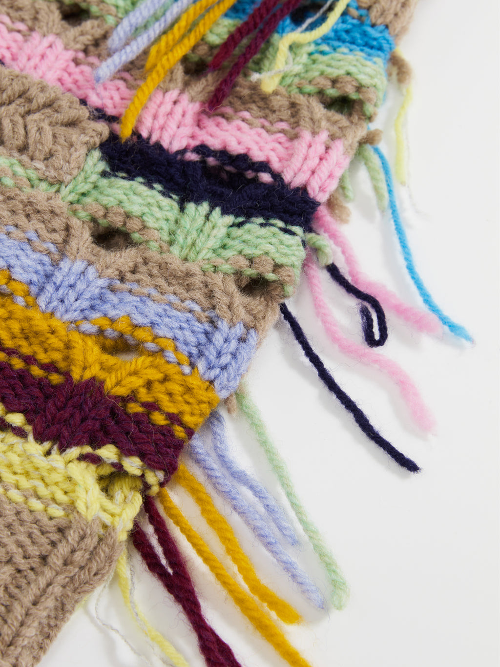 Color-Striped Textured Knit Vest