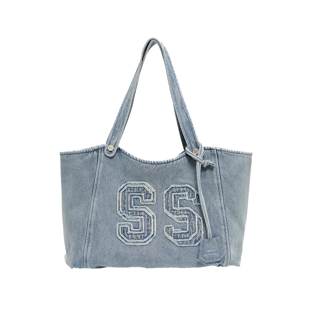 SS‑Logo Denim Bag