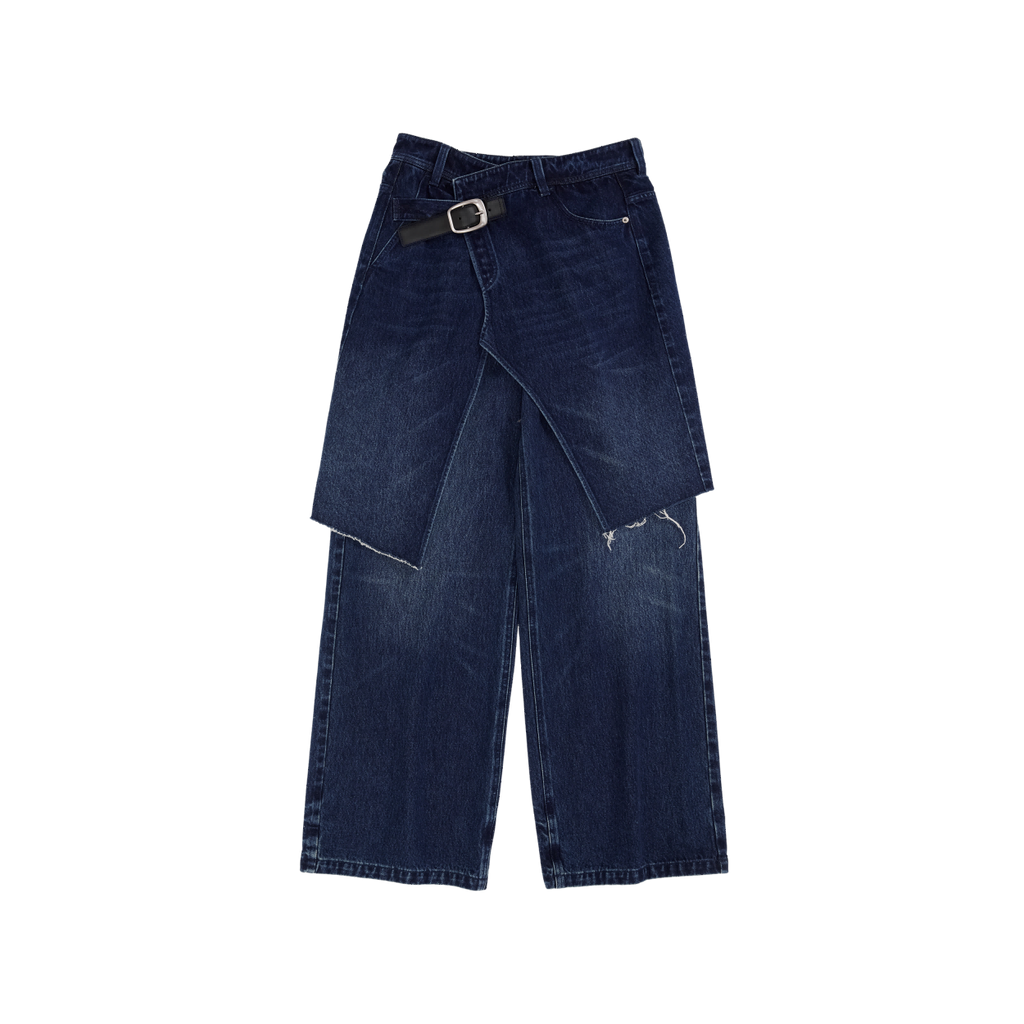 Buckled Denim Culottes