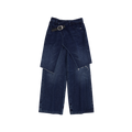 Buckled Denim Culottes