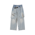 Buckled Denim Culottes