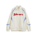 Lettering Embroidered Nylon Jacket