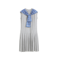 Shawl Collar Sleeveless Knit Dress