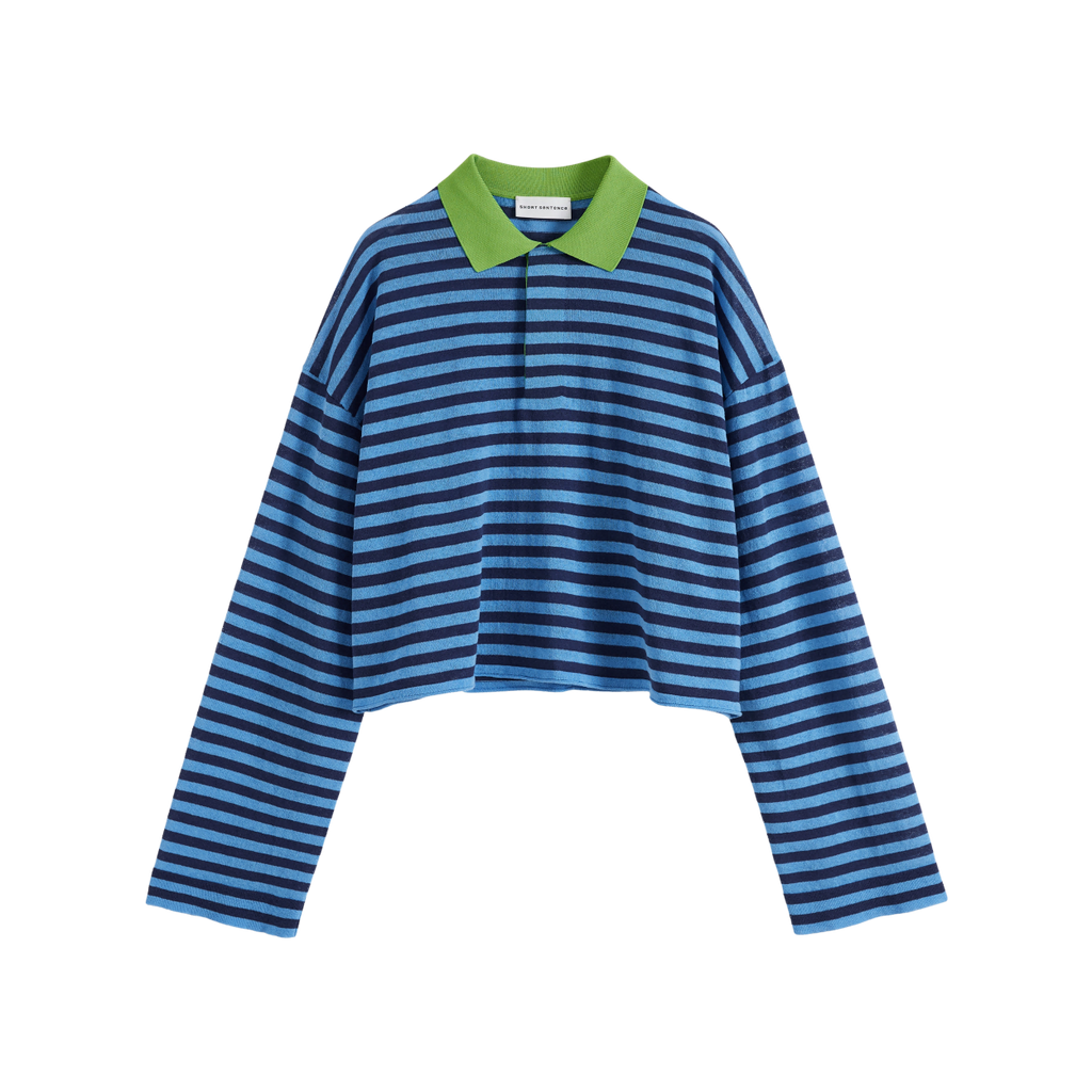 Striped Polo Knit Shirt