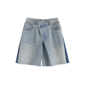 Side Panel Denim Shorts