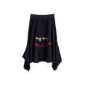 Deconstructed T-shirt Embroidered Skirt