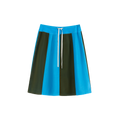 Paneled Striped Skirt