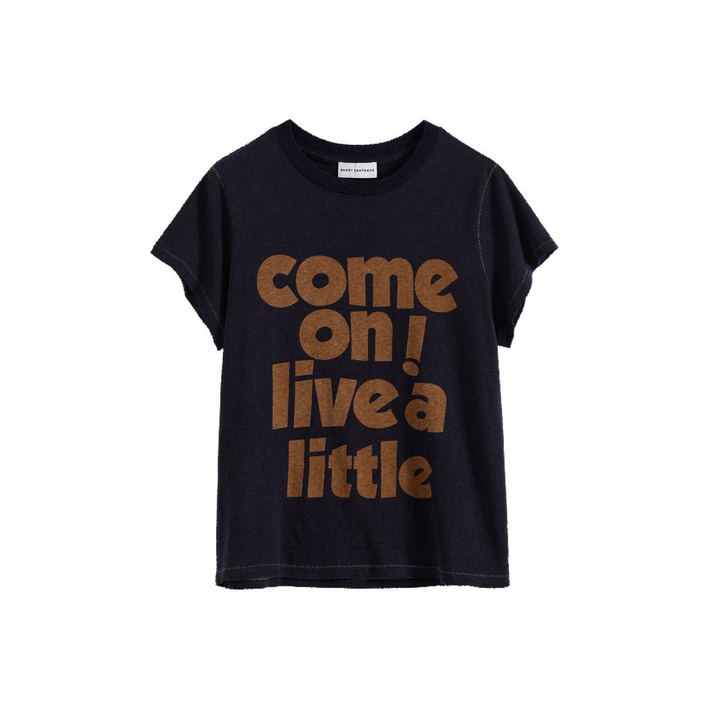 Slogan Print Slim Fit T‑shirt