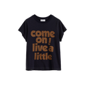 Slogan Print Slim Fit T‑shirt