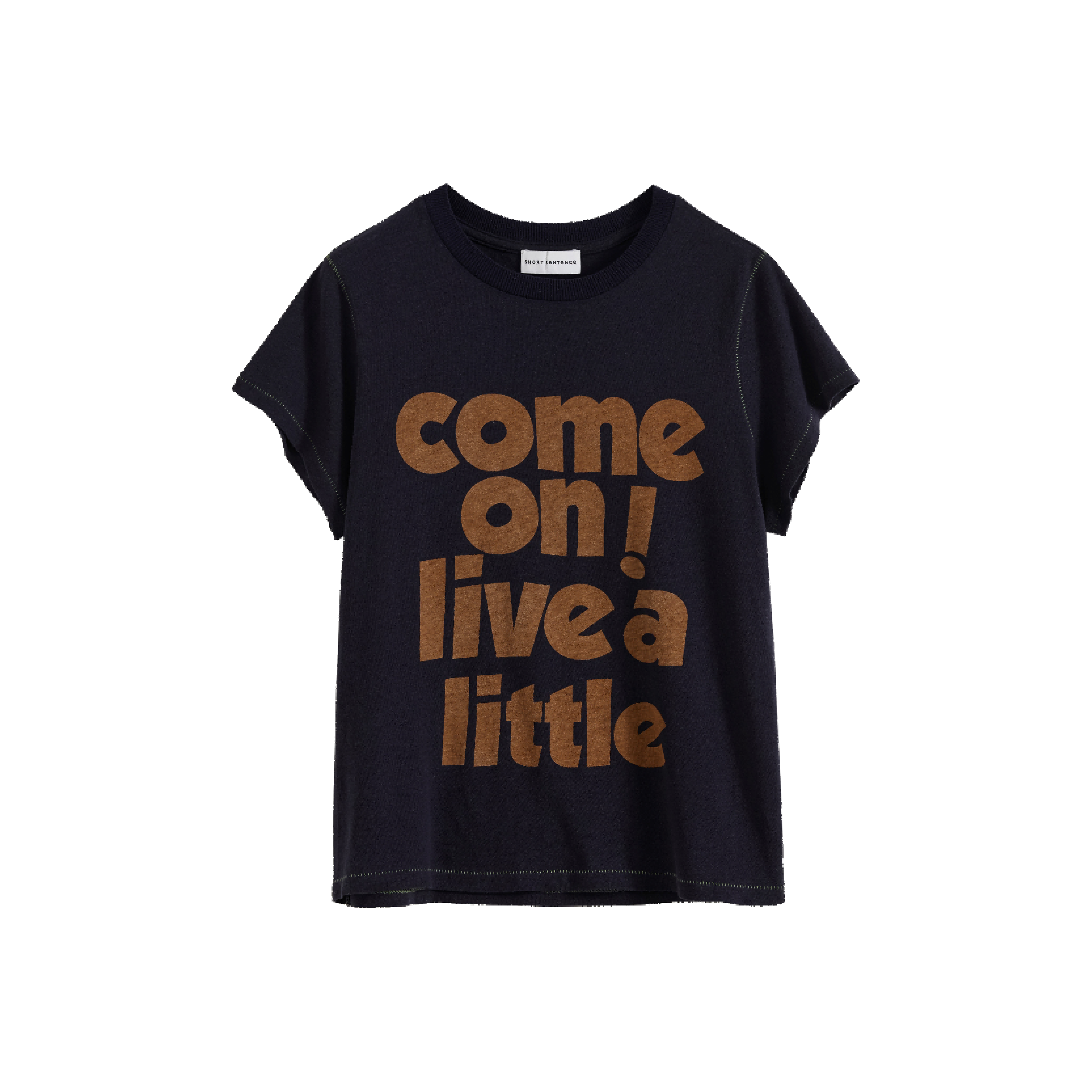 Slogan Print Slim Fit T‑shirt