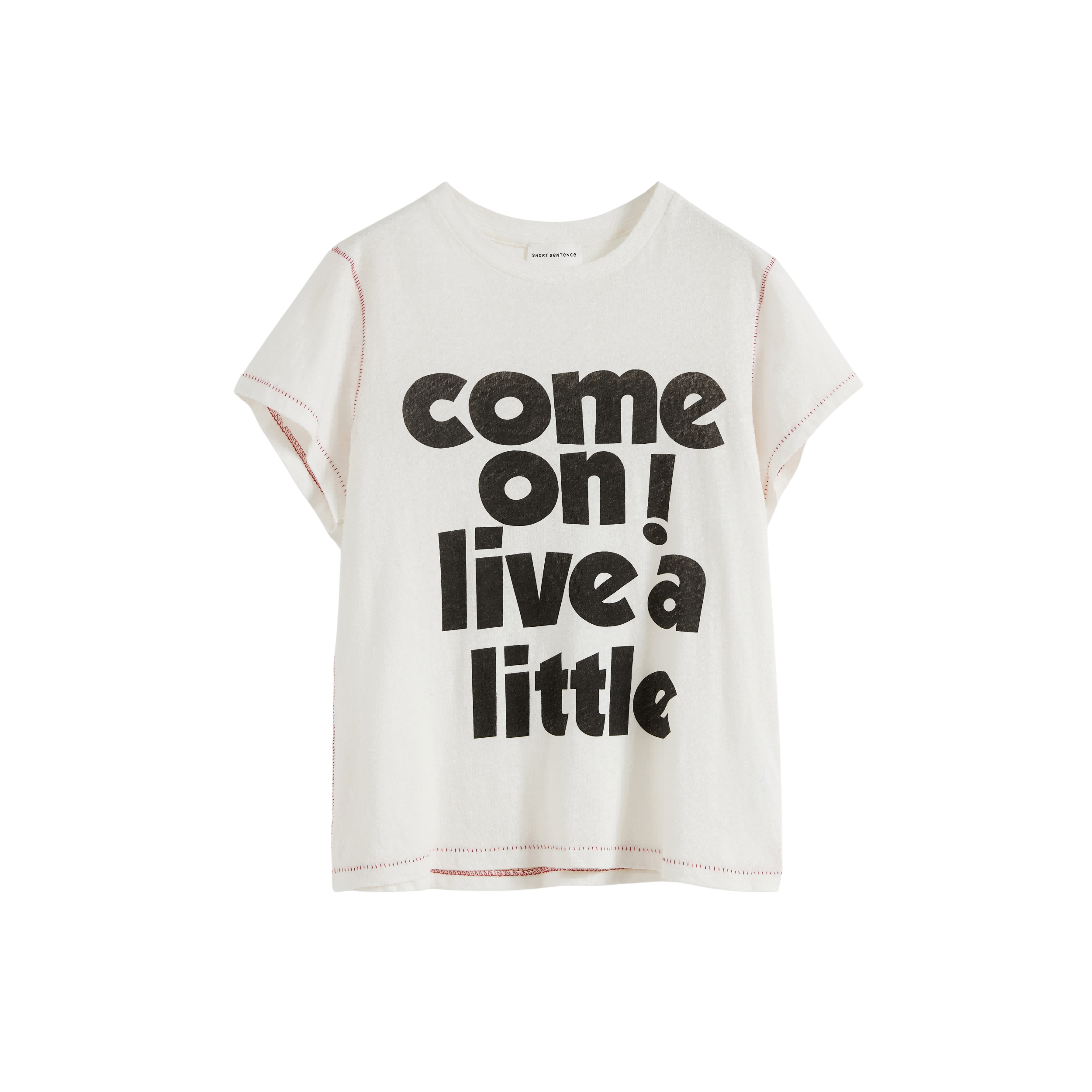 Slogan Print Slim Fit T‑shirt