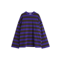Embroidered Striped T‑Shirt