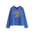 Retro Print Raglan T‑Shirt