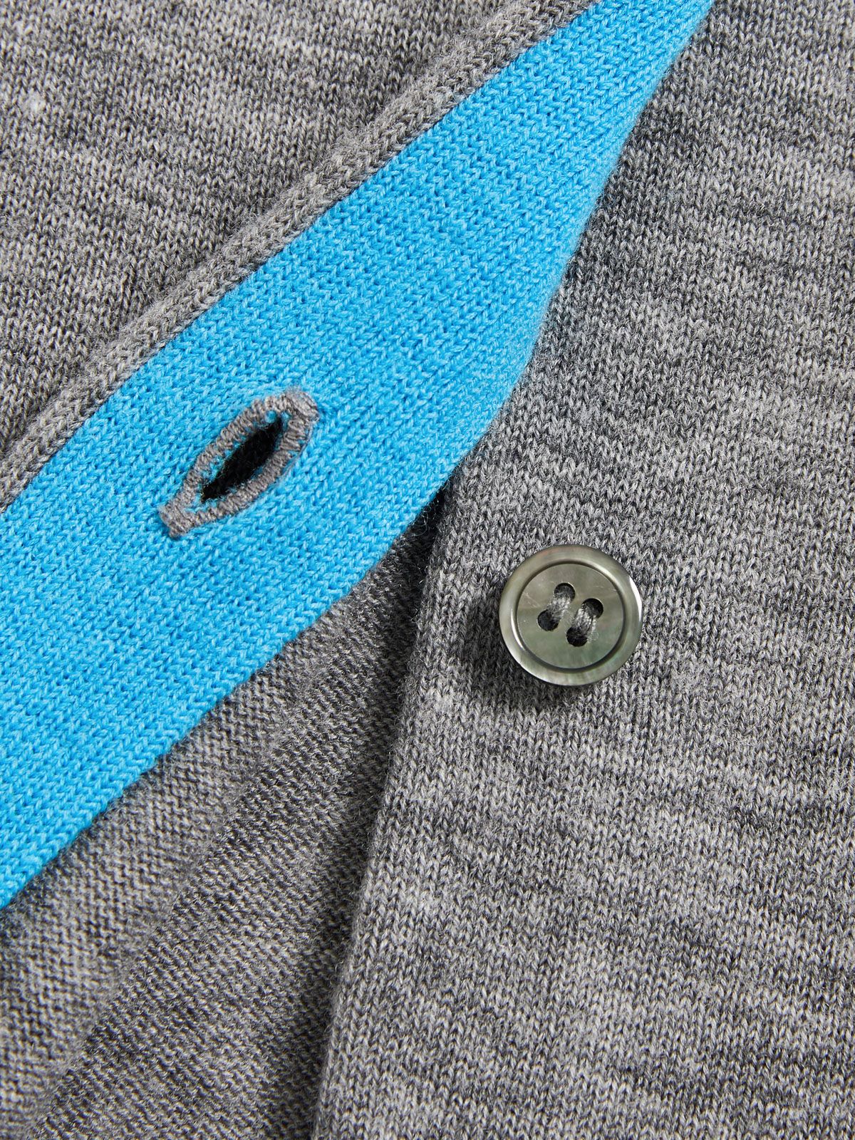 Colorblock Wool Knit Cardigan - 8