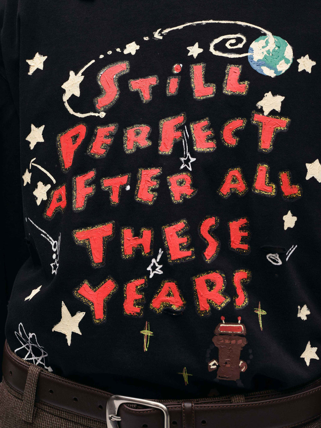 Space Print Long Sleeve T-shirt - 5