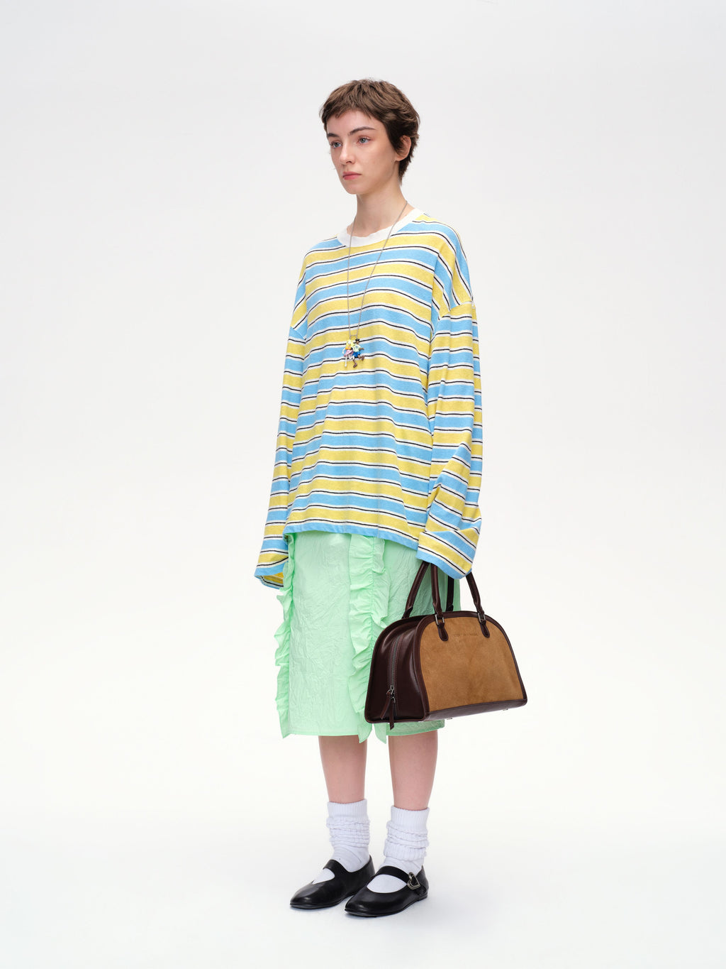 Cotton Linen Stripe Tee - 3