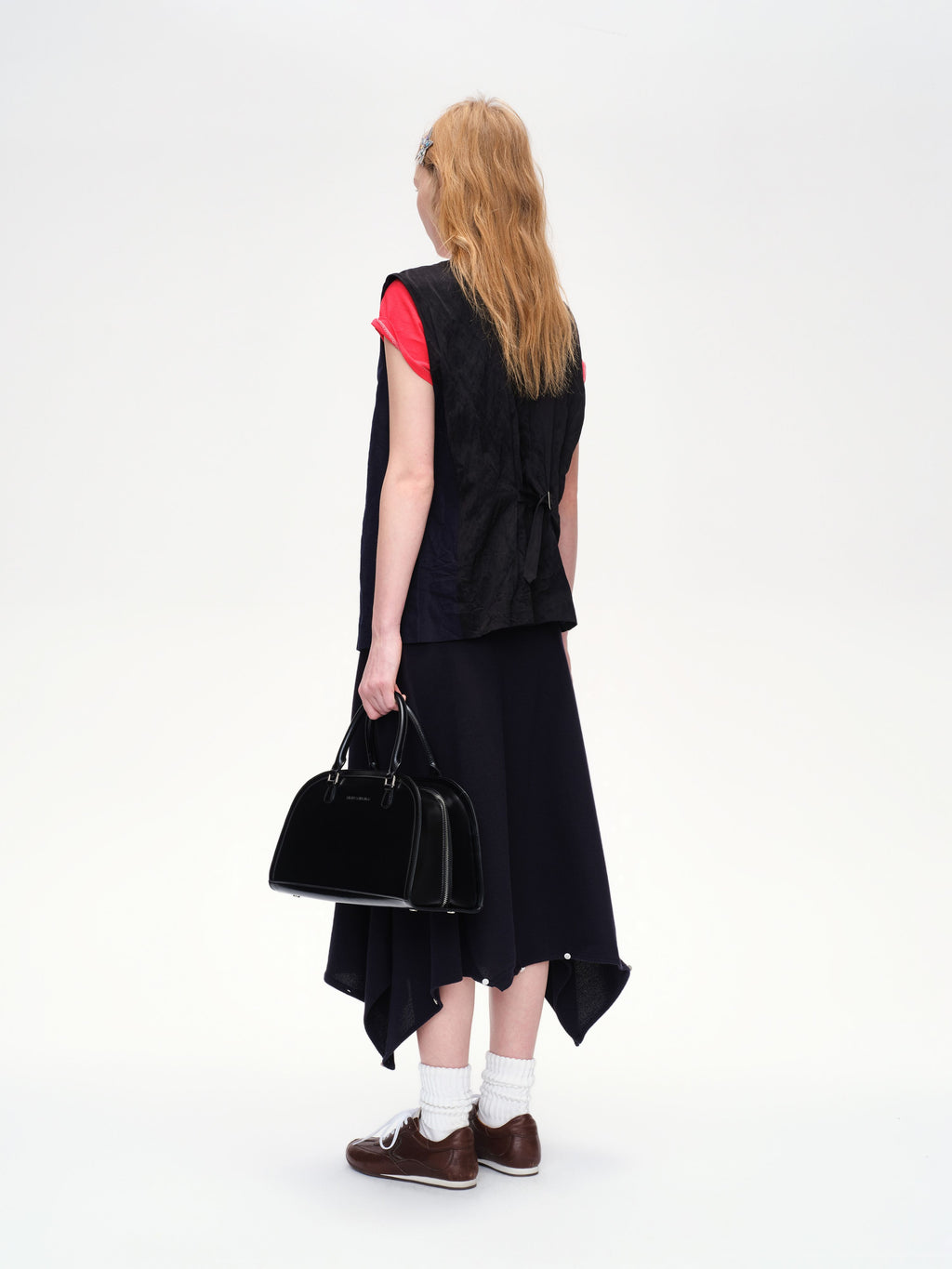 Deconstructed T-shirt Embroidered Skirt - 3