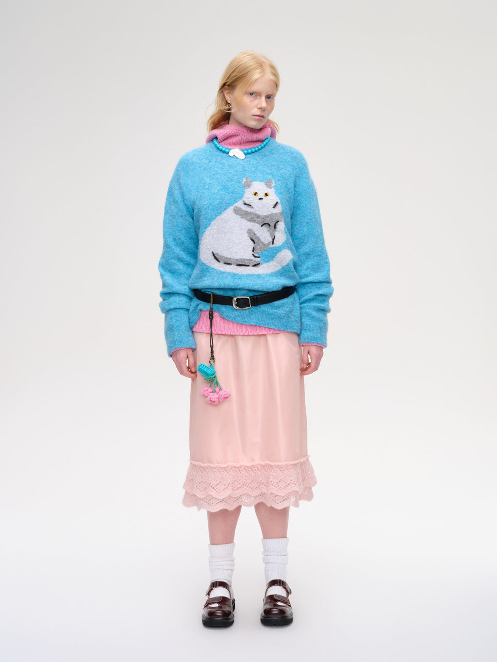 Cat Jacquard Knit - 2