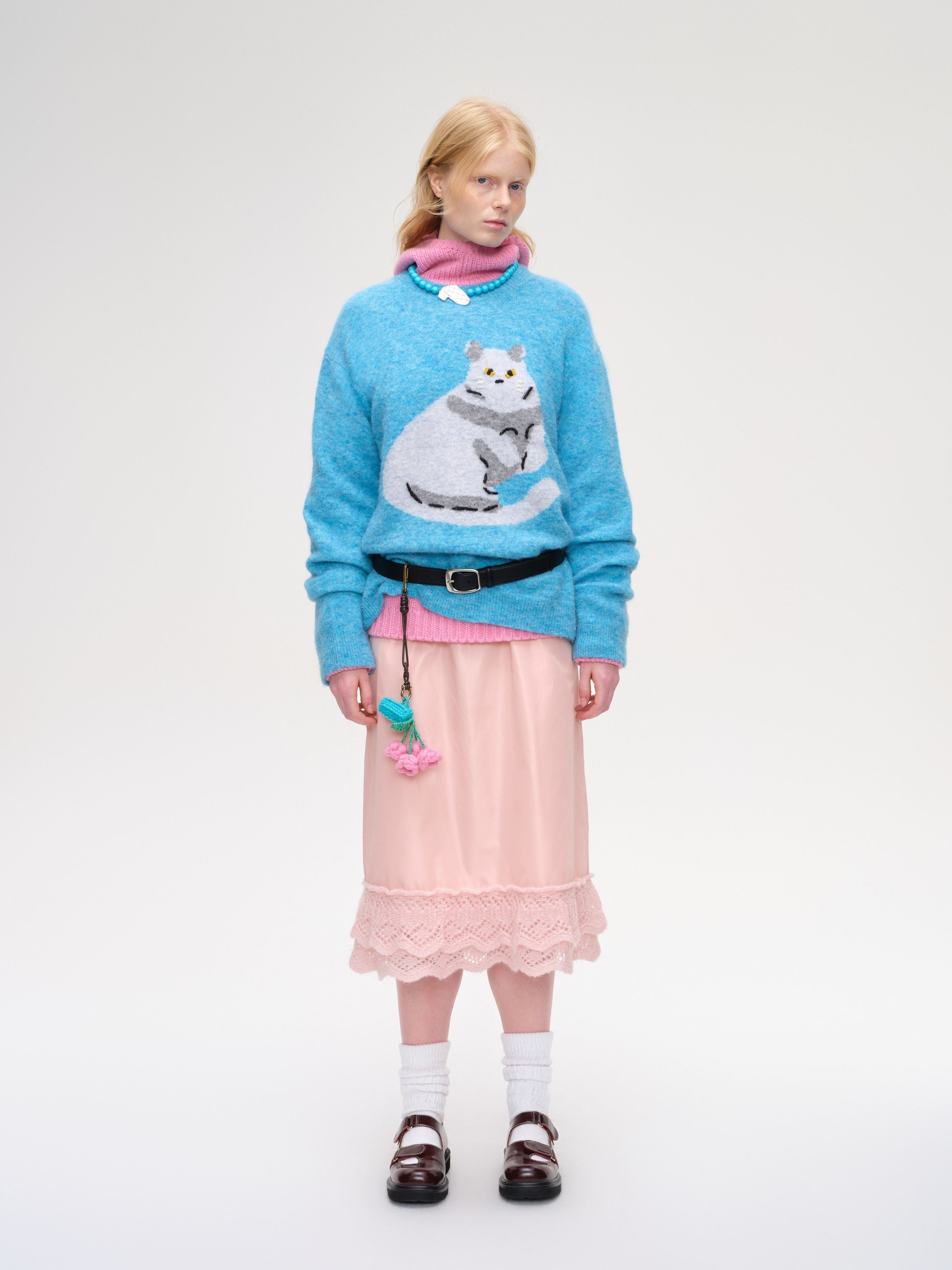 Cat Jacquard Knit - 2