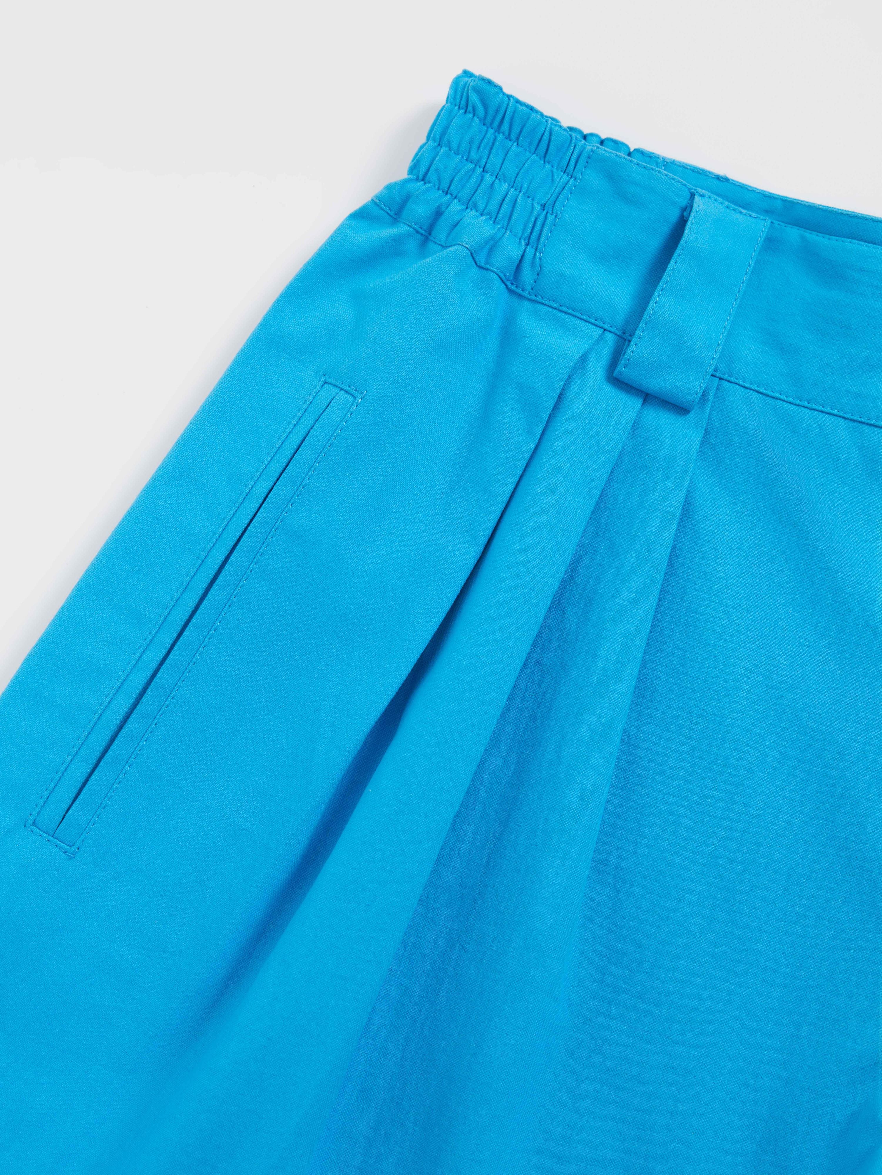 Pleated Elastic-waist Shorts - 6